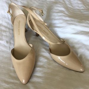 Franco Sarto nude kitten heels